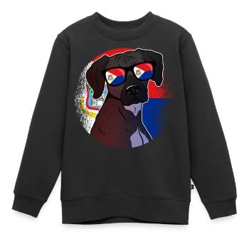 Sint Maarten - Kinder Premium Organic Sweatshirt - Schwarz - Vorne - AI Model Kid Female (0cm)