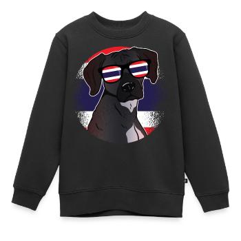 Thailand - Kinder Premium Organic Sweatshirt - Schwarz - Vorne - AI Model Kid Female (0cm)