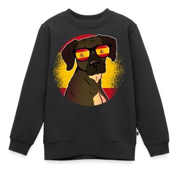 Spanien - Kinder Premium Organic Sweatshirt - Schwarz - Vorne - AI Model Kid Female (0cm)