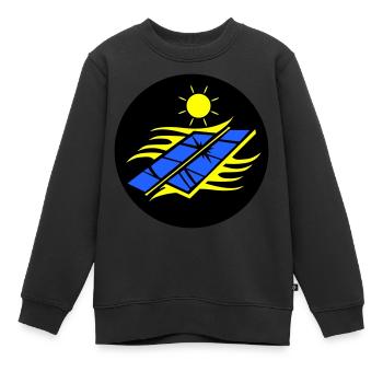 Photovoltaik Solar Energie - Kinder Premium Organic Sweatshirt - Schwarz - Vorne - AI Model Kid Female (0cm)