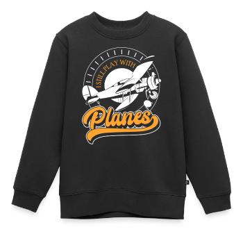 Modellflug Hobby Hobbypilot Testpilot - Kinder Premium Organic Sweatshirt - Schwarz - Vorne - AI Model Kid Female (0cm)