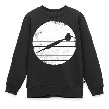 Dartpfeil Skizze - Kinder Premium Organic Sweatshirt - Schwarz - Vorne - AI Model Kid Female (0cm)
