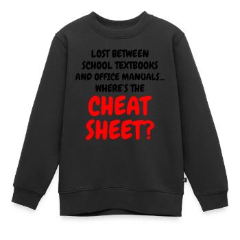 Travail Mèmes Bureau-Humour Milieu de travail Drôle - Sweat Premium enfant bio - noir - Devant - AI Model Kid Female (0cm)