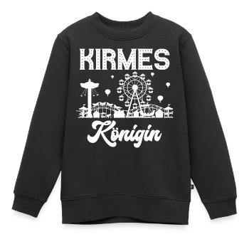 Kirmes Königin Jahrmarkt Rummel Volksfest - Kinder Premium Organic Sweatshirt - Schwarz - Vorne - AI Model Kid Female (0cm)