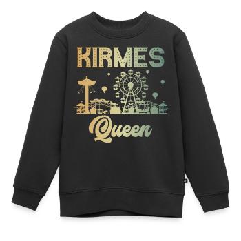 Kirmes Queen Jahrmarkt Rummel Volksfest - Kinder Premium Organic Sweatshirt - Schwarz - Vorne - AI Model Kid Female (0cm)