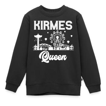 Kirmes Queen Jahrmarkt Rummel Volksfest - Kinder Premium Organic Sweatshirt - Schwarz - Vorne - AI Model Kid Female (0cm)