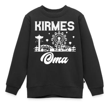 Kirmes Oma Jahrmarkt Rummel Volksfest - Kinder Premium Organic Sweatshirt - Schwarz - Vorne - AI Model Kid Female (0cm)