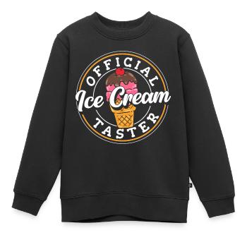 Eis Süßigkeiten Geschmack - Kinder Premium Organic Sweatshirt - Schwarz - Vorne - AI Model Kid Female (0cm)