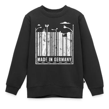 Made in Germany - Kinder Premium Organic Sweatshirt - Schwarz - Vorne - AI Model Kid Female (0cm)