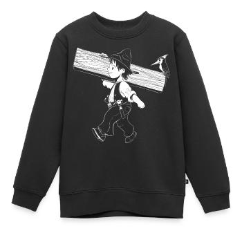 Zimmermann - Kinder Premium Organic Sweatshirt - Schwarz - Vorne - AI Model Kid Female (0cm)