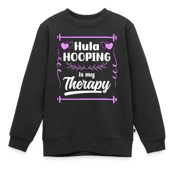 Hullern Tire Training Hobby - Sweat Premium enfant bio - noir - Devant - AI Model Kid Female (0cm)