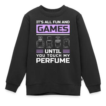 Duft Riechen Parfümeur Sammler - Kinder Premium Organic Sweatshirt - Schwarz - Vorne - AI Model Kid Female (0cm)