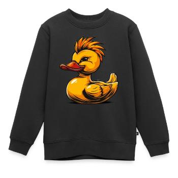 Gummientenpunk - Kinder Premium Organic Sweatshirt - Schwarz - Vorne - AI Model Kid Female (0cm)