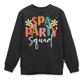 Wellness Entspannen Fitness Selbstfürsorge - Kinder Premium Organic Sweatshirt - Schwarz - Vorne - AI Model Kid Female (0cm)