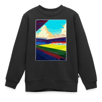 Selhurst Park Stadion Reiseposter Souvenir WPA - Kinder Premium Organic Sweatshirt - Schwarz - Vorne - AI Model Kid Female (0cm)