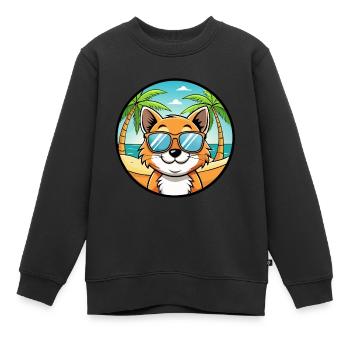 Bambino Cat Breed Cartoon Lunettes de soleil Beach - Sweat Premium enfant bio - noir - Devant - AI Model Kid Female (0cm)