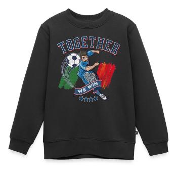 Gemeinsam gewinnen wir - Kinder Premium Organic Sweatshirt - Schwarz - Vorne - AI Model Kid Female (0cm)