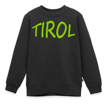 Tyrol - Sweat Premium enfant bio - noir - Devant - AI Model Kid Female (0cm)