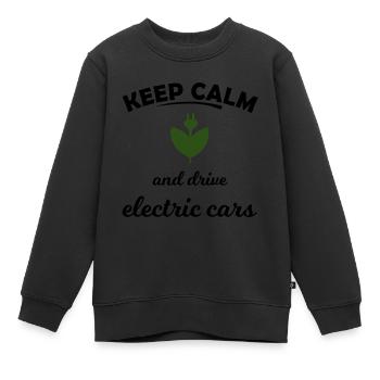 Die elektrischen Autos - Kinder Premium Organic Sweatshirt - Schwarz - Vorne - AI Model Kid Female (0cm)