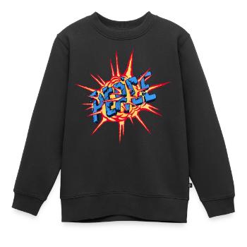 Bombe de la paix - Sweat Premium enfant bio - noir - Devant - AI Model Kid Female (0cm)