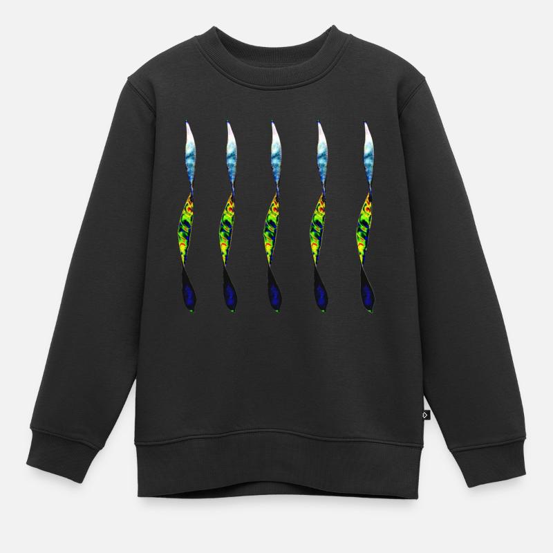 paire torsadée - Sweat Premium enfant bio - noir