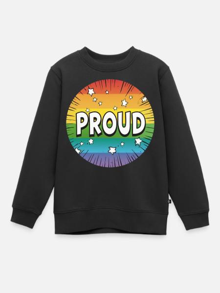 Fierté LGBTQ - Sweat Premium enfant bio - noir