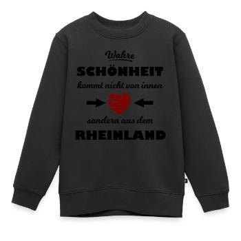 Schönheit aus dem Rheinland - Kinder Premium Organic Sweatshirt - Schwarz - Vorne - AI Model Kid Female (0cm)