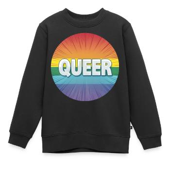 LGBTQ Queer - Kinder Premium Organic Sweatshirt - Schwarz - Vorne - AI Model Kid Female (0cm)