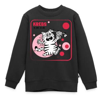Sternzeichen Krebs - Kinder Premium Organic Sweatshirt - Schwarz - Vorne - AI Model Kid Female (0cm)