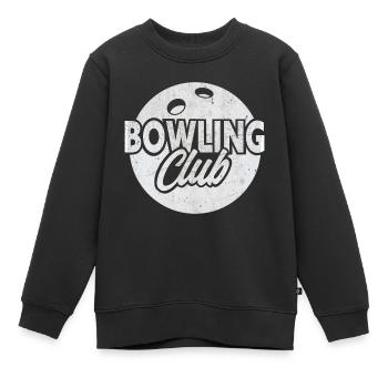 Bowling Club - Kinder Premium Organic Sweatshirt - Schwarz - Vorne - AI Model Kid Female (0cm)