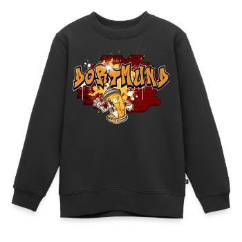 Dortmund Graffiti - Kinder Premium Organic Sweatshirt - Schwarz - Vorne - AI Model Kid Female (0cm)