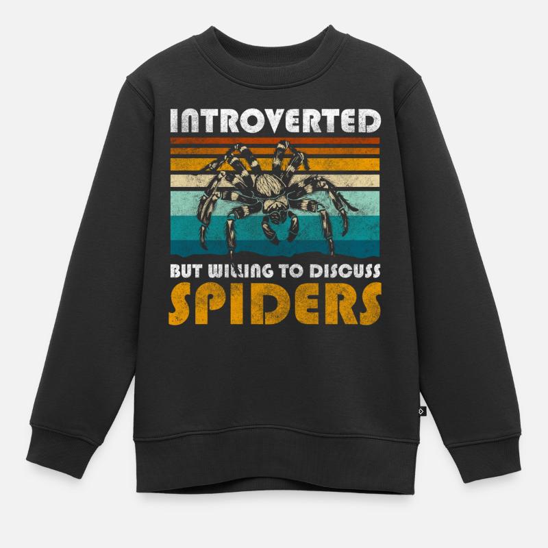 Spinne Biss Insekt - Kinder Premium Organic Sweatshirt - Schwarz