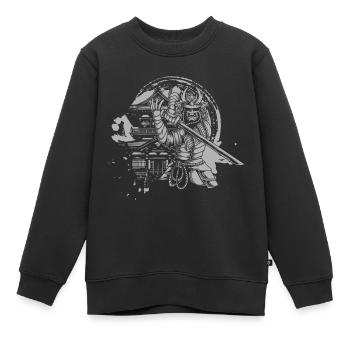 Asien Drache Mythologie - Kinder Premium Organic Sweatshirt - Schwarz - Vorne - AI Model Kid Female (0cm)