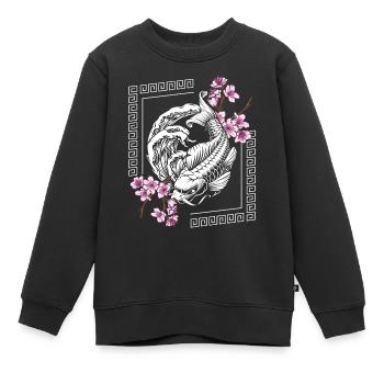 Orient Samurai Sagen Zeitreise - Kinder Premium Organic Sweatshirt - Schwarz - Vorne - AI Model Kid Female (0cm)