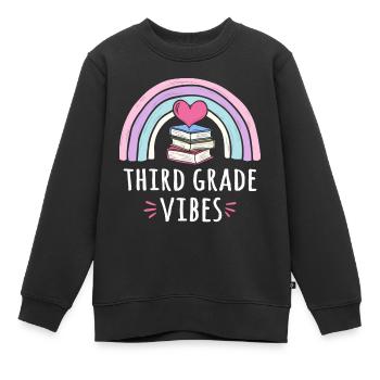 Ambiance de troisième classe - Sweat Premium enfant bio - noir - Devant - AI Model Kid Female (0cm)