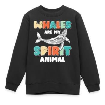 Meer Wasser Meeresleben Urlaub - Kinder Premium Organic Sweatshirt - Schwarz - Vorne - AI Model Kid Female (0cm)