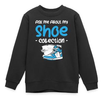 Schuhe - Kinder Premium Organic Sweatshirt - Schwarz - Vorne - AI Model Kid Female (0cm)