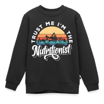 Nutrition Alimentation - Sweat Premium enfant bio - noir - Devant - AI Model Kid Female (0cm)
