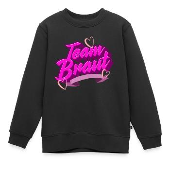 Team Braut - Kinder Premium Organic Sweatshirt - Schwarz - Vorne - AI Model Kid Female (0cm)