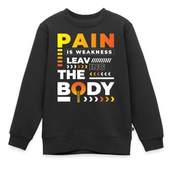 Crosstrainer Ausdauer Sport Trainer - Kinder Premium Organic Sweatshirt - Schwarz - Vorne - AI Model Kid Female (0cm)