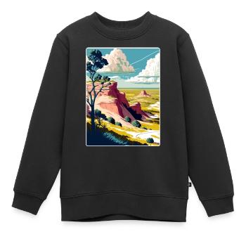 Theodore Roosevelt Nationalpark Reiseposter WPA - Kinder Premium Organic Sweatshirt - Schwarz - Vorne - AI Model Kid Female (0cm)