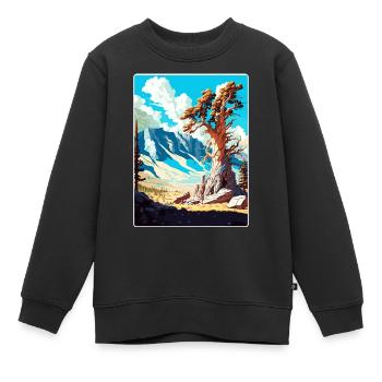 Affiche de voyage du parc national du Grand Bassin - Sweat Premium enfant bio - noir - Devant - AI Model Kid Female (0cm)