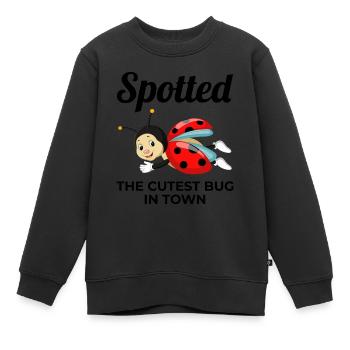 Marienkäfer Insektensammler Entomologie Entomologe - Kinder Premium Organic Sweatshirt - Schwarz - Vorne - AI Model Kid Female (0cm)