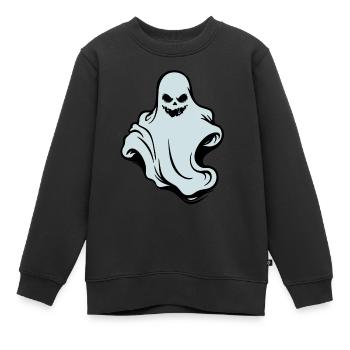 Der Geist - the ghost - Kinder Premium Organic Sweatshirt - Schwarz - Vorne - AI Model Kid Female (0cm)