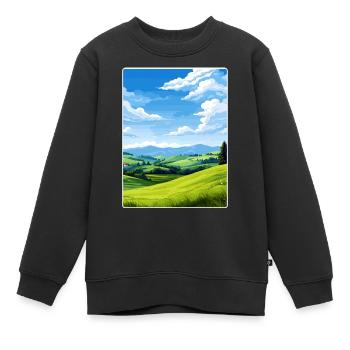 Sauerland Allemagne Affiche de voyage Peinture Souvenir WPA - Sweat Premium enfant bio - noir - Devant - AI Model Kid Female (0cm)