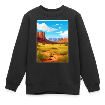 Big Bend Nationalpark Reiseposter Souvenir WPA - Kinder Premium Organic Sweatshirt - Schwarz - Vorne - AI Model Kid Female (0cm)
