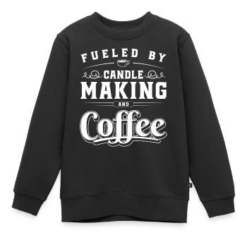 Kerzenschein Flirten Liebe Romantisch - Kinder Premium Organic Sweatshirt - Schwarz - Vorne - AI Model Kid Female (0cm)
