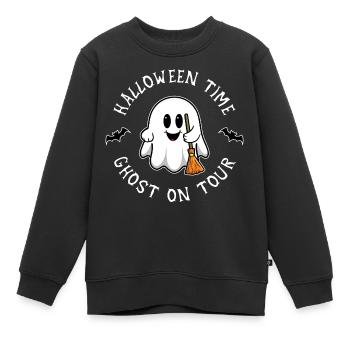 Halloween - Sweat Premium enfant bio - noir - Devant - AI Model Kid Female (0cm)