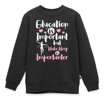 Sport Perte de poids Hoopdance - Sweat Premium enfant bio - noir - Devant - AI Model Kid Female (0cm)