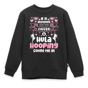 Fitness Fun - Sweat Premium enfant bio - noir - Devant - AI Model Kid Female (0cm)